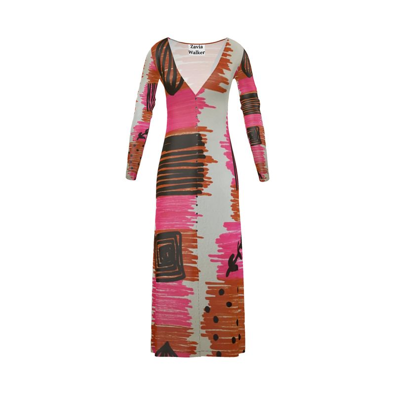 Santorini Color Block long cardigan