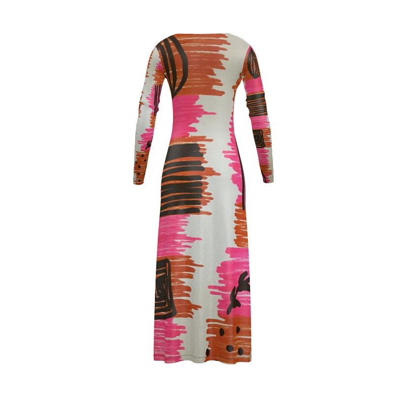 Santorini Color Block long cardigan