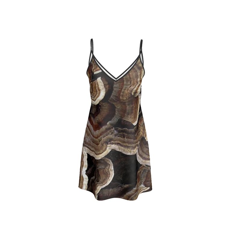 Goddess Luxury short silk slip dress