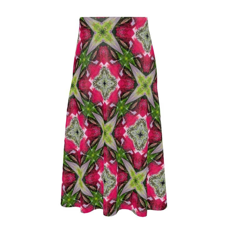 Strawberry mojito midi skirt