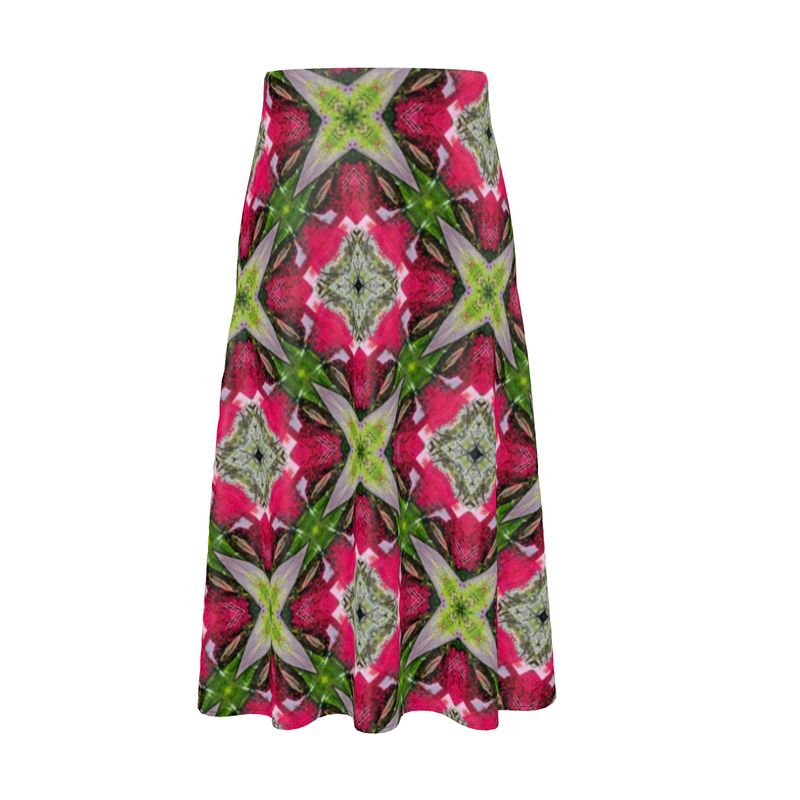 Strawberry mojito midi skirt