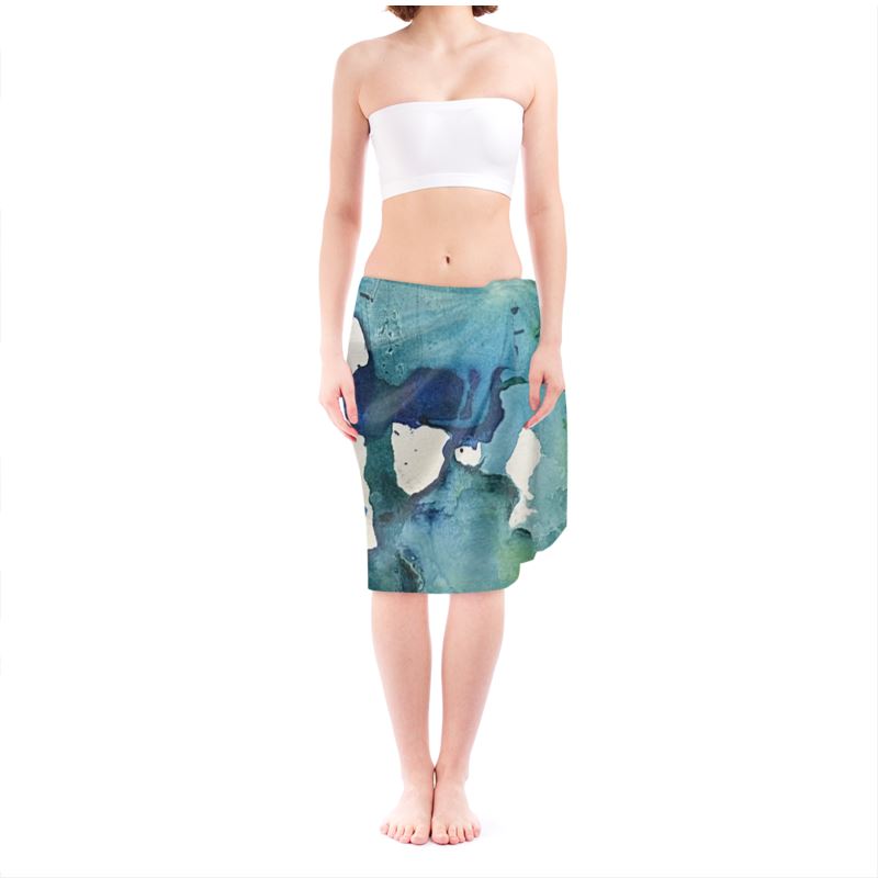 blue green sarong