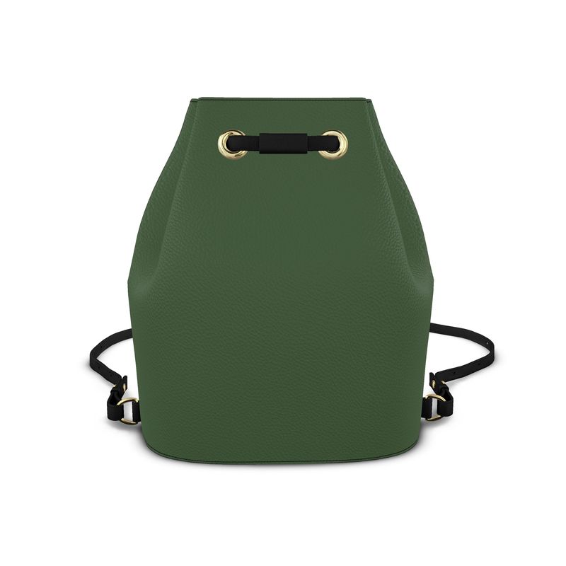 green bucket bag