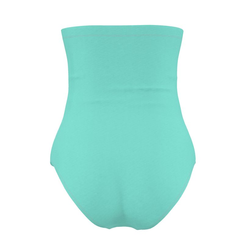 Aqua strapless bikini