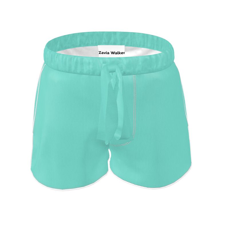 aqua silk shorts