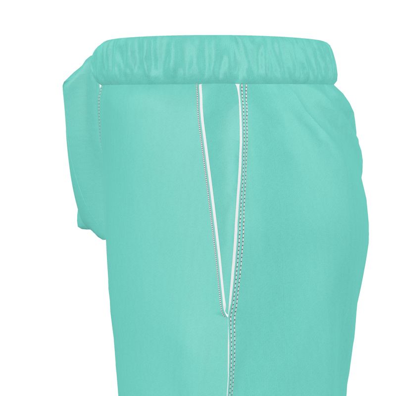aqua silk shorts