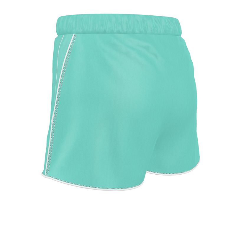 aqua silk shorts