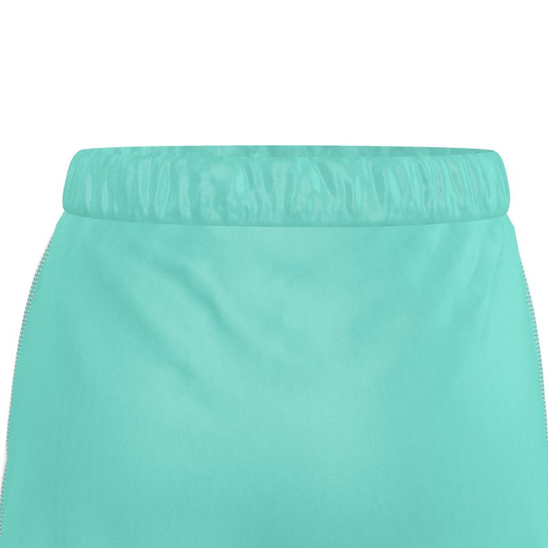 aqua silk shorts
