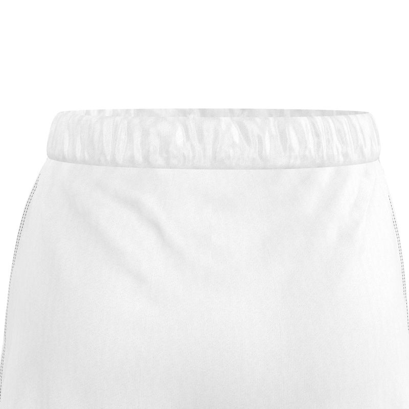 White silk shorts