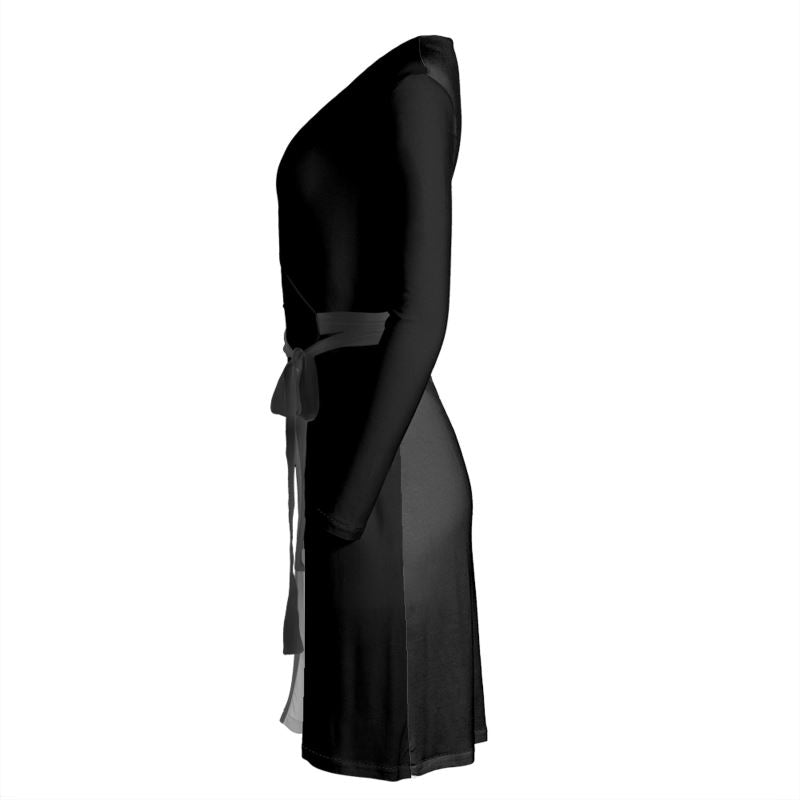 Cleopatra Black Wrap Dress