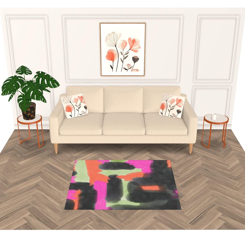 pop of color rug