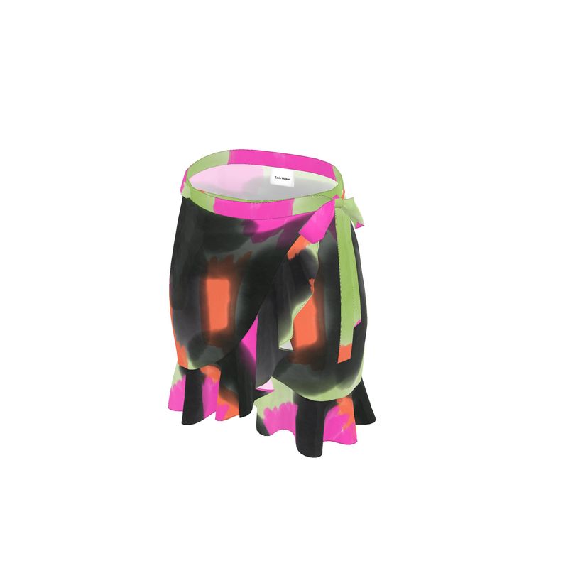 pop of color flounce skirt