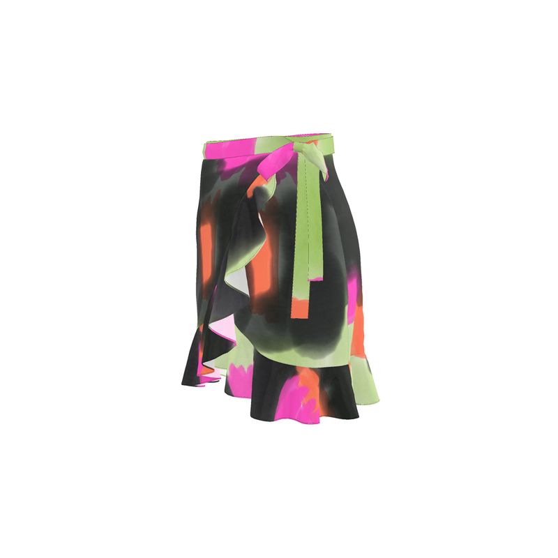 pop of color flounce skirt