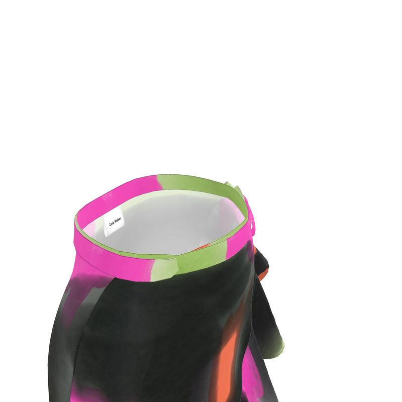 pop of color flounce skirt