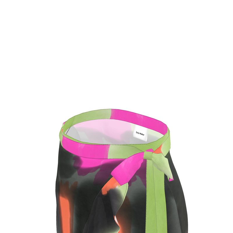 pop of color flounce skirt