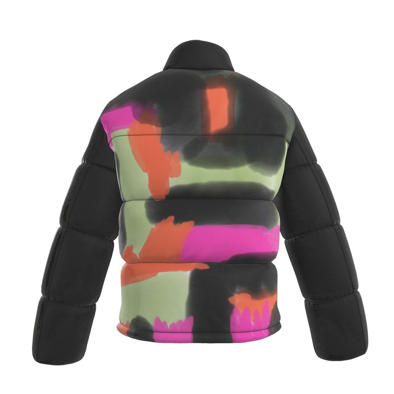 pop of color men's puffer