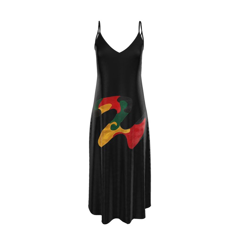 Roots Long Dress in Black