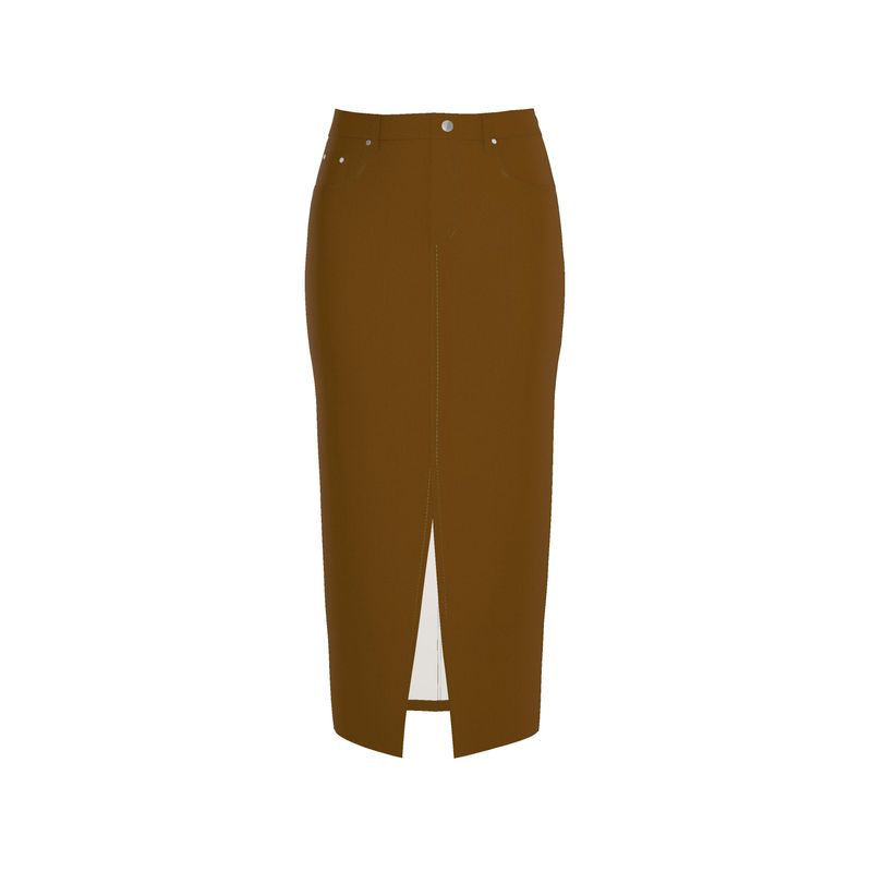 Chocolate Brown Denim skirt