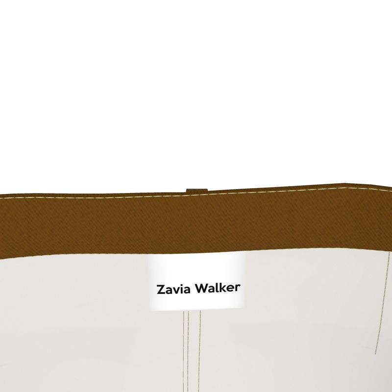 Chocolate brown denim skirt