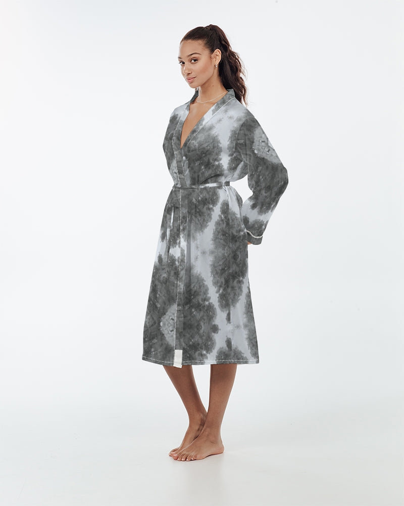 Winter Solstice Women's Satin Robe – Zavia Walker