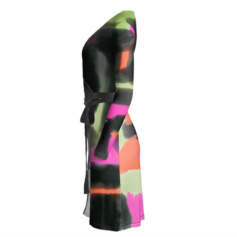 The Color Block Wrap Dress