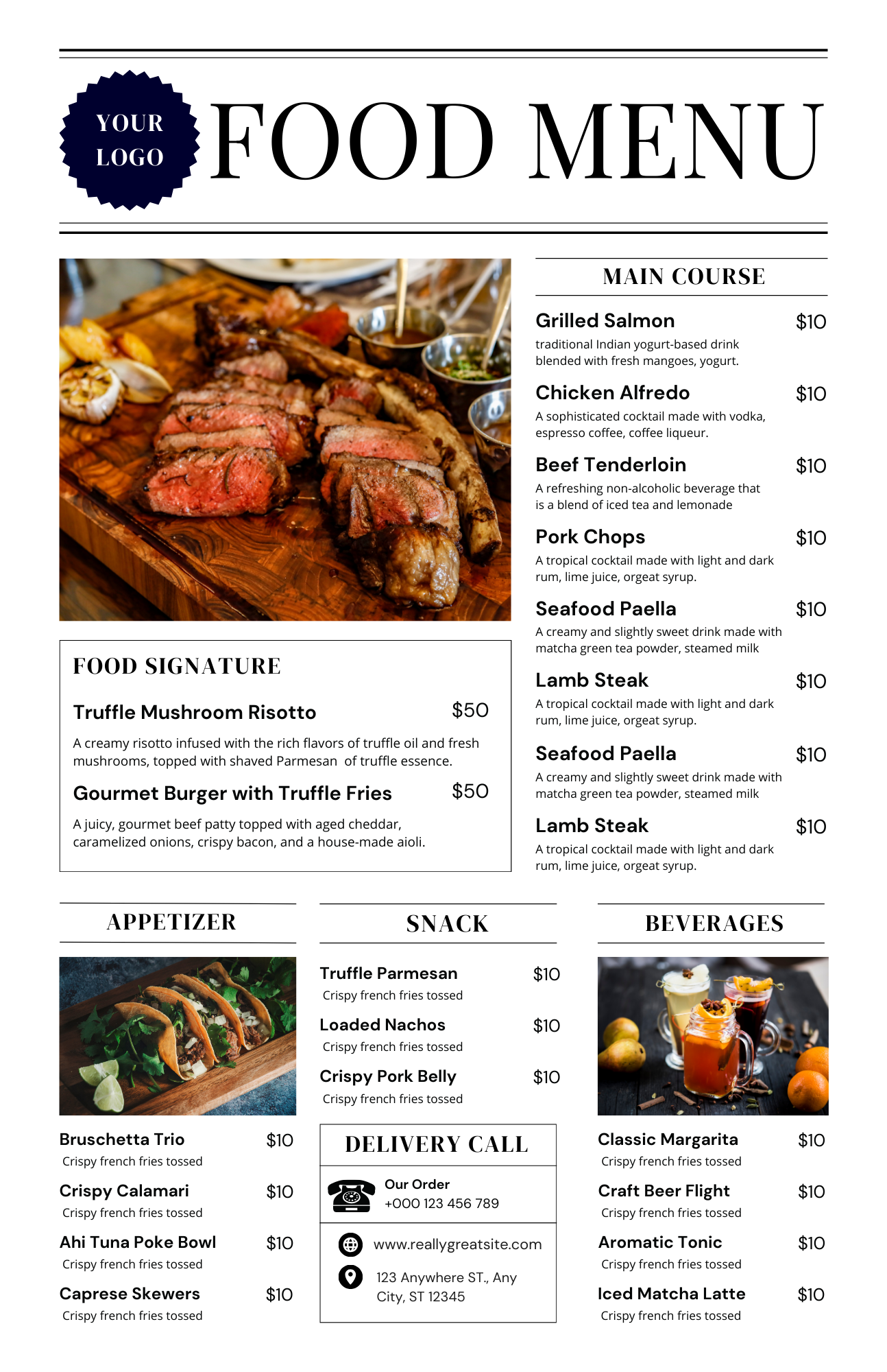 Zavia Walker Menu Design & Development Consultation