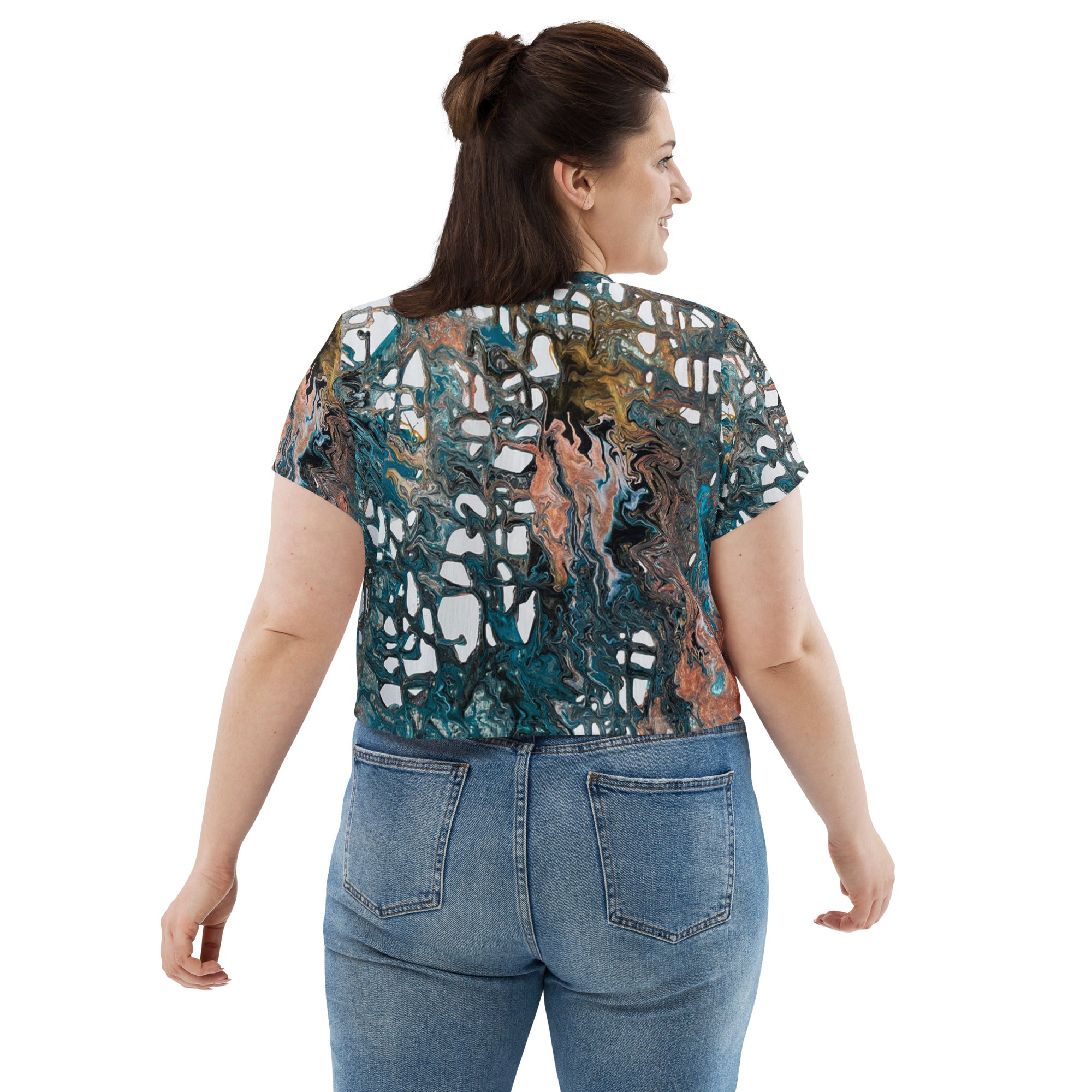 Caribbean Sunset Crop Tee