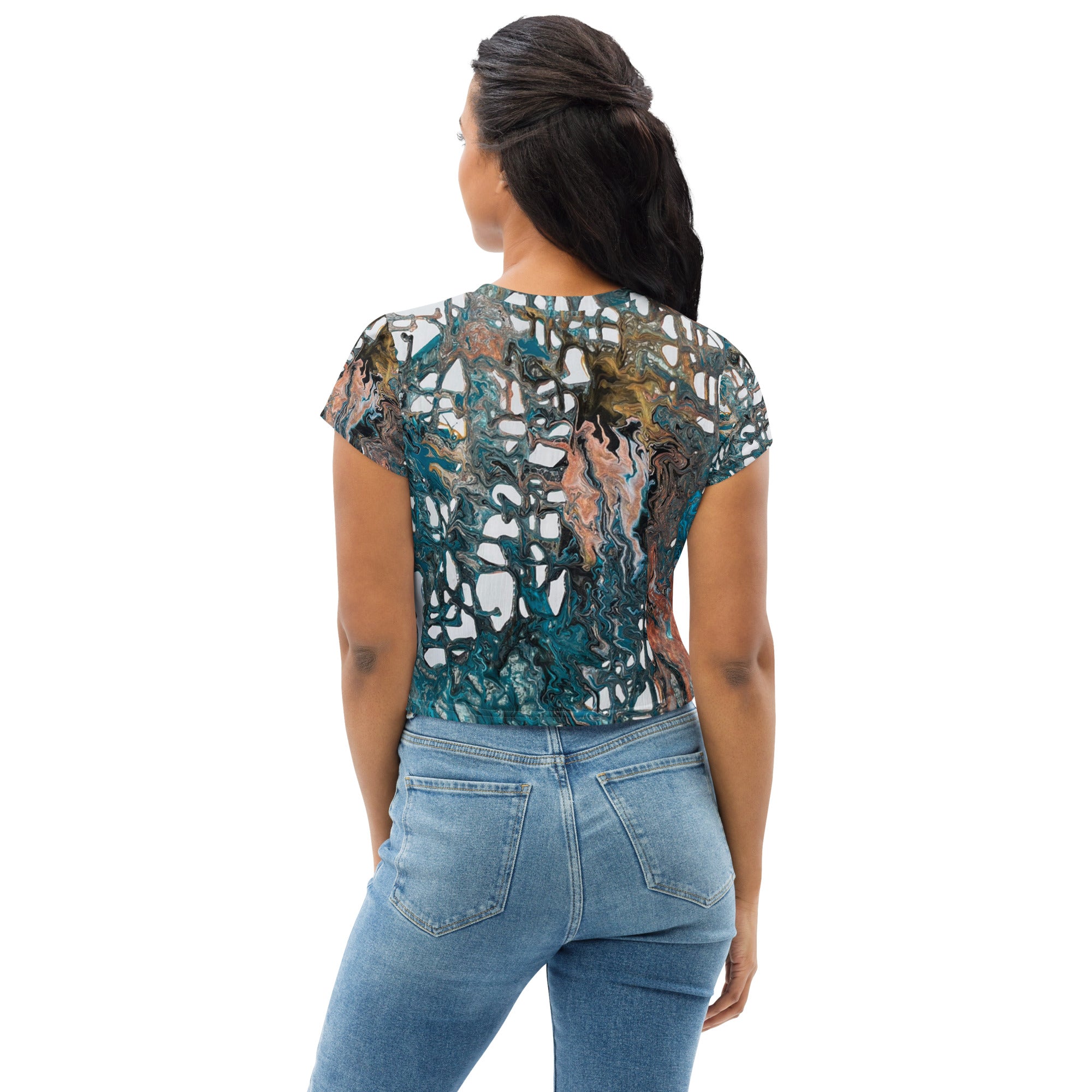 Caribbean Sunset Crop Tee