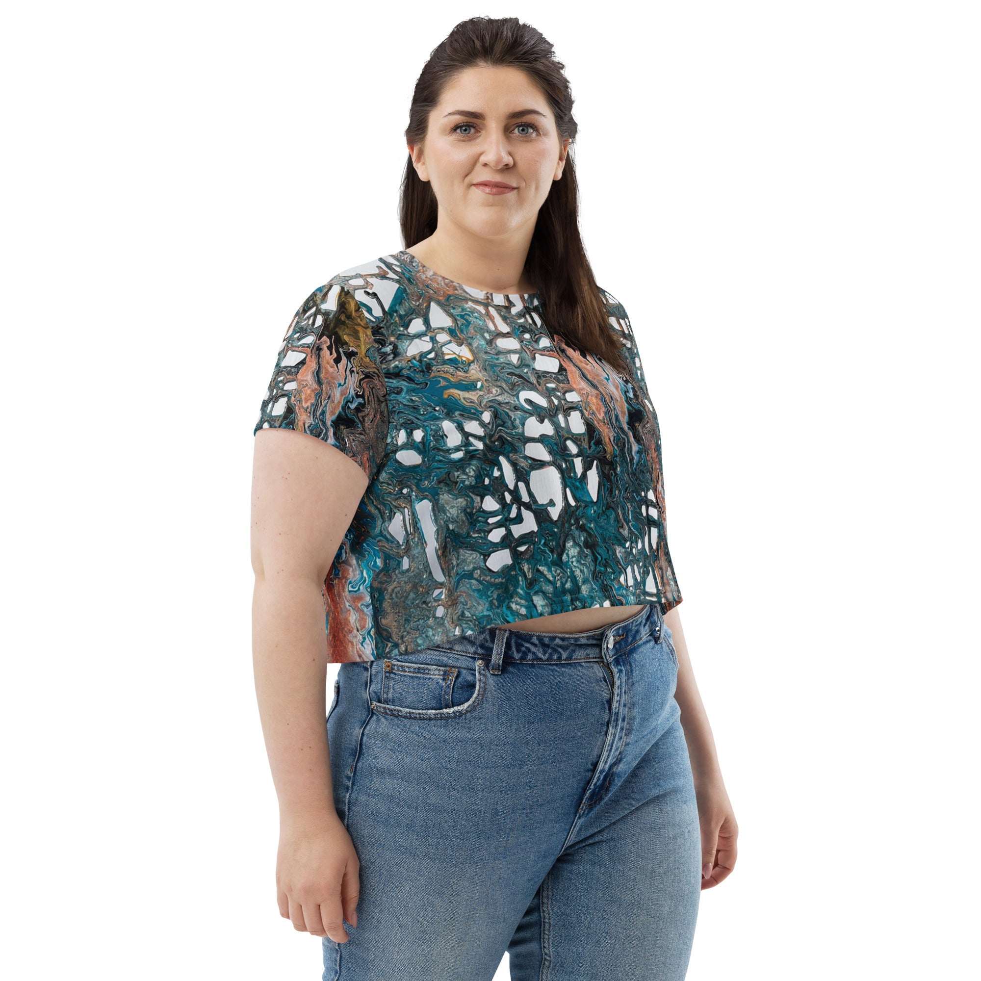 Caribbean Sunset Crop Tee