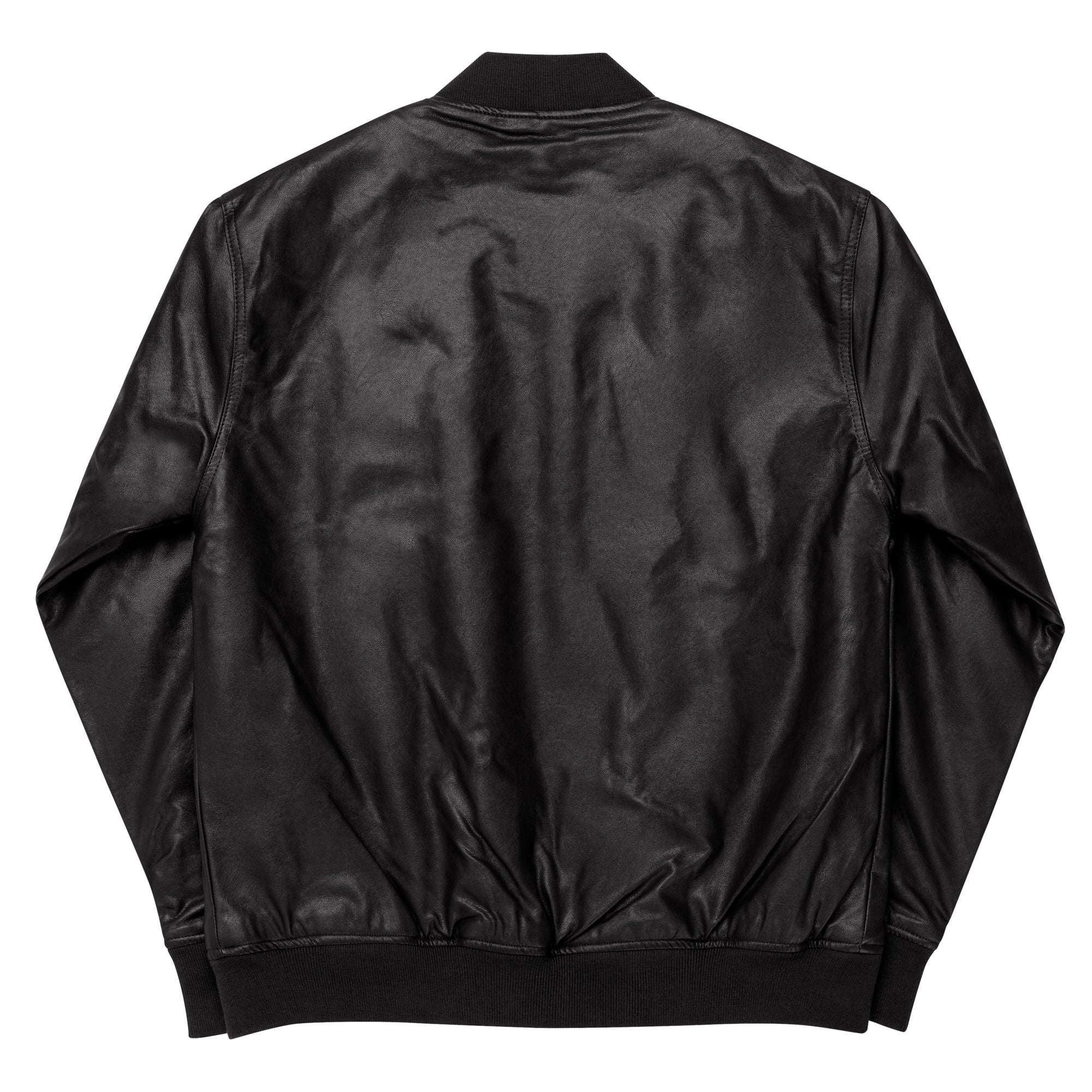 Zavia Walker Unisex Faux Leather Bomber Jacket