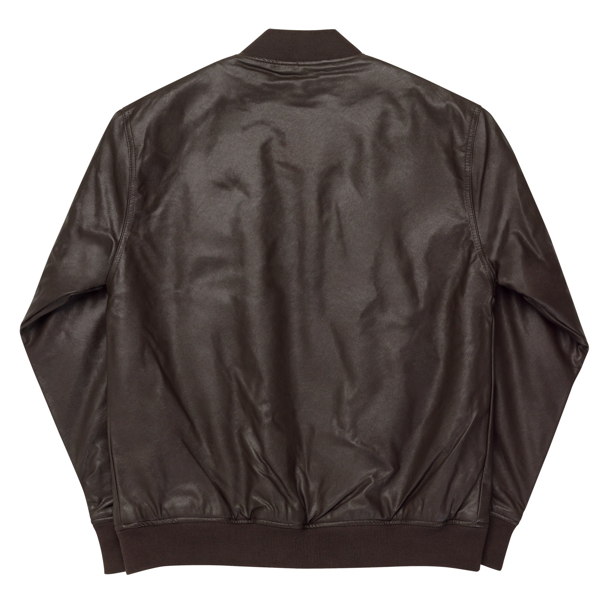 Zavia Walker Unisex Faux Leather Bomber Jacket