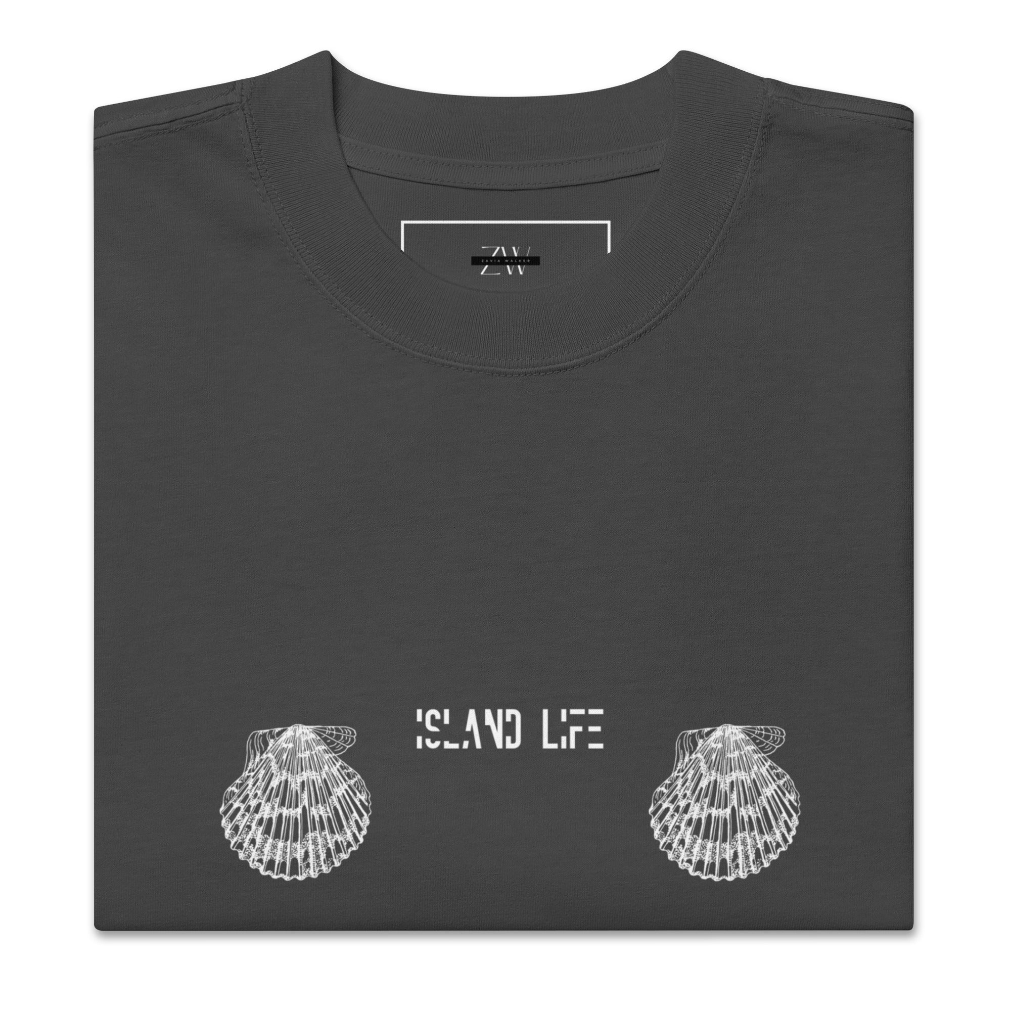 Zavia Walker Island Life Oversized Faded T-shirt