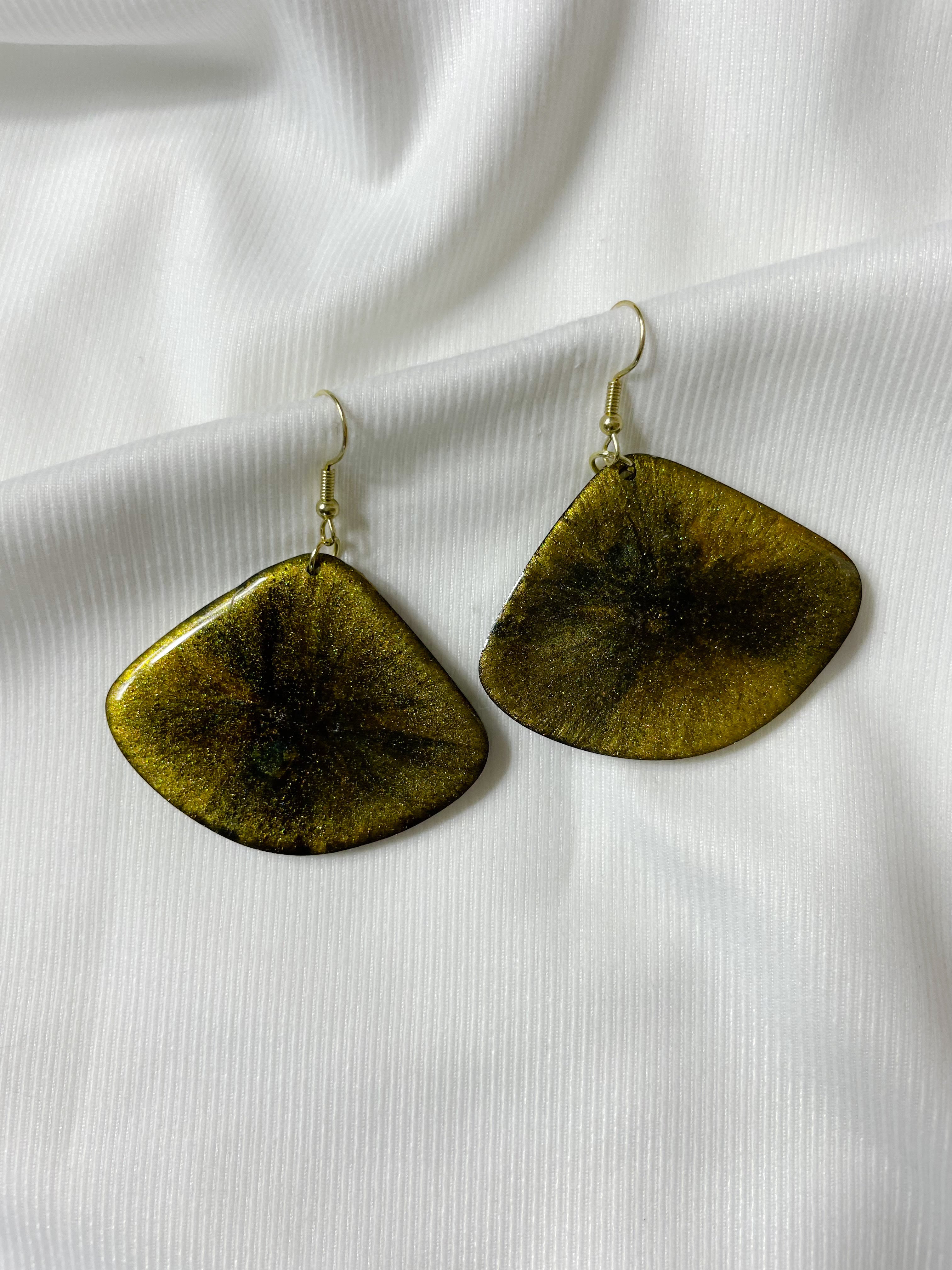 Zavia Walker Green dangle earrings
