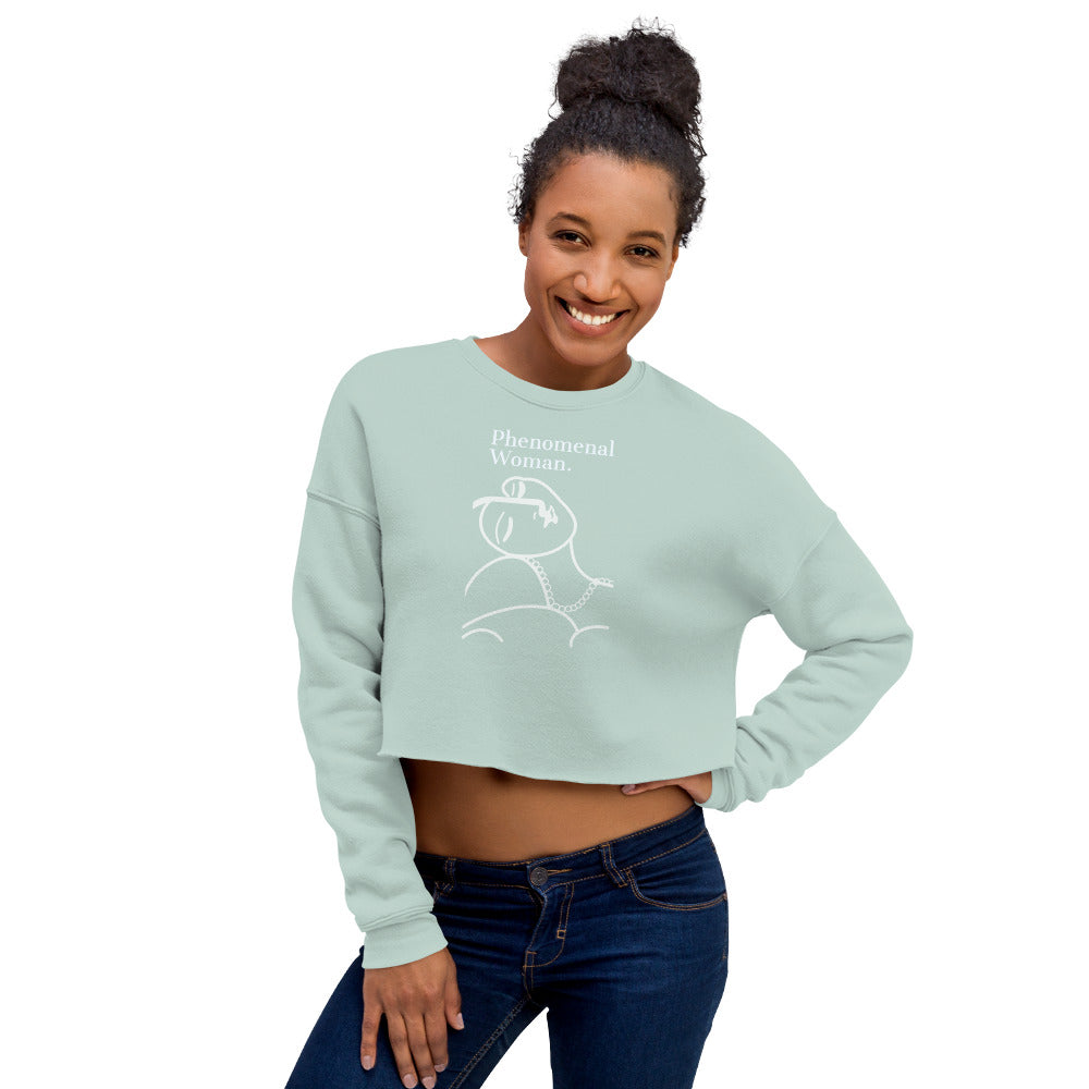 Phenomenal Woman Crop Sweatshirt