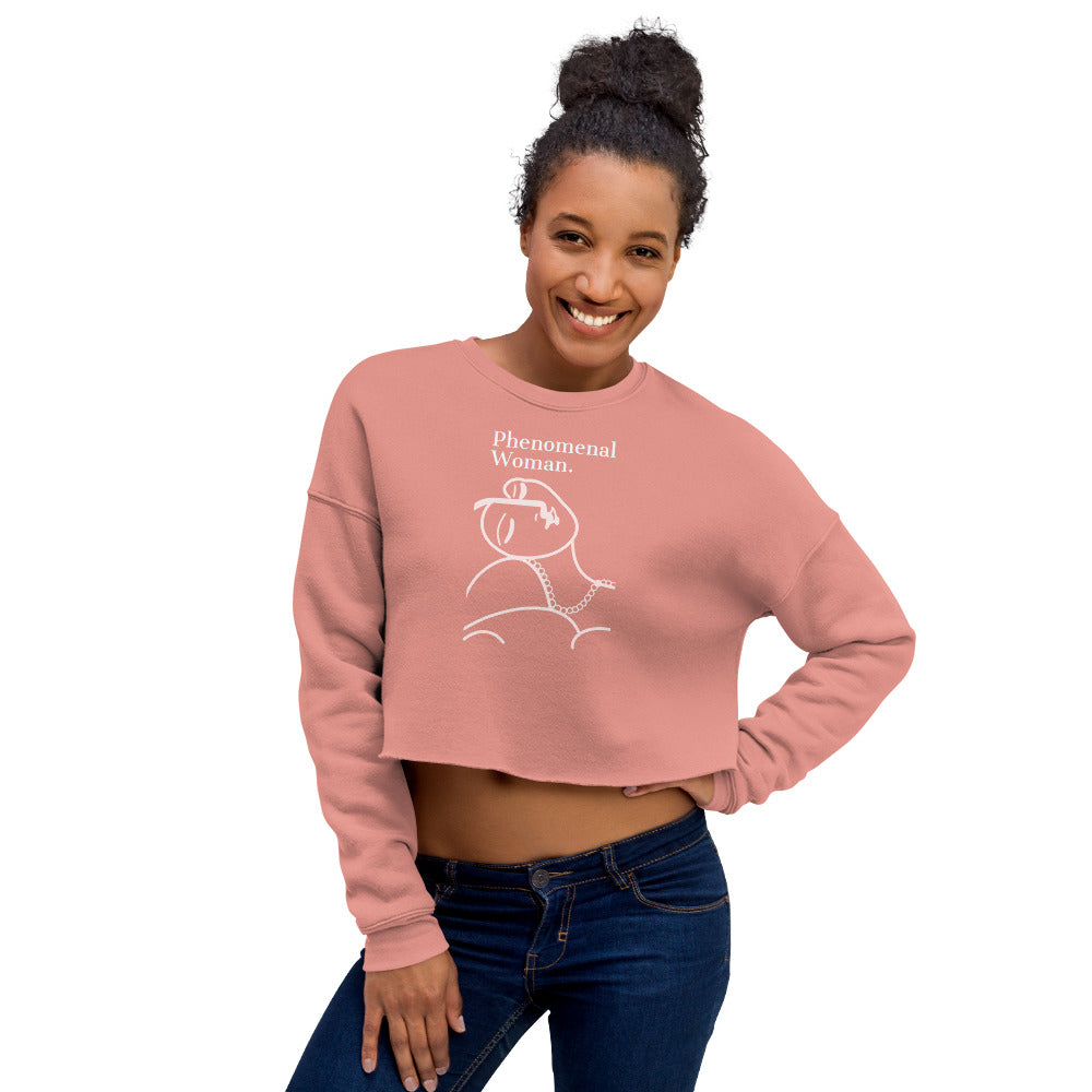 Phenomenal Woman Crop Sweatshirt