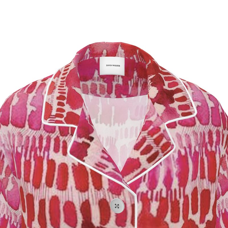Pink Sea Luxury Silk shirt