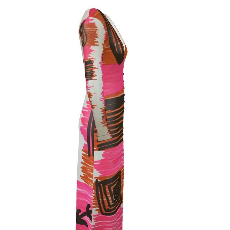 Santorini Color Block long cardigan