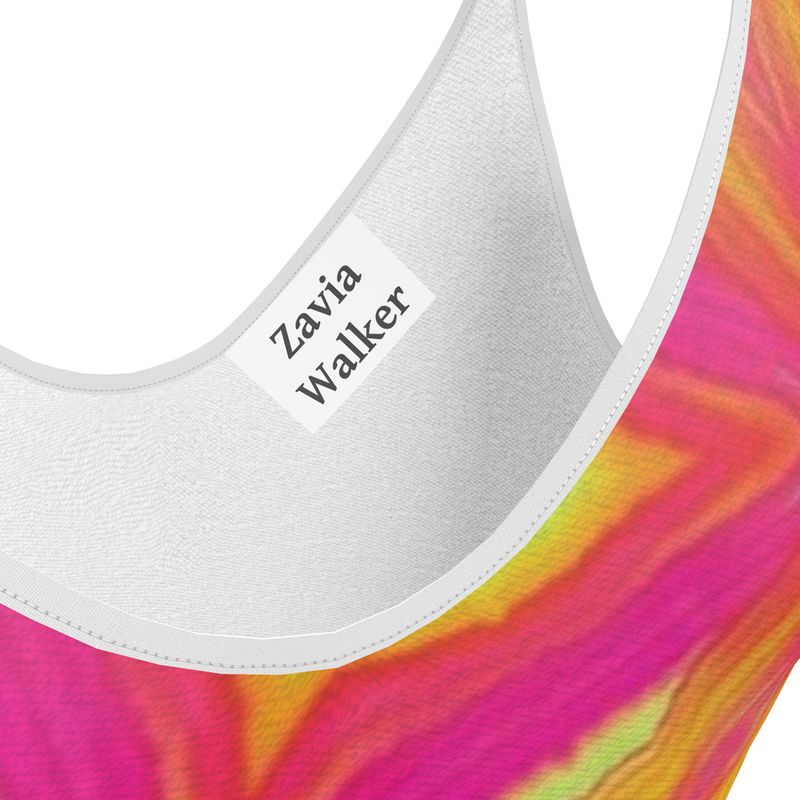 neon lights long slip dress