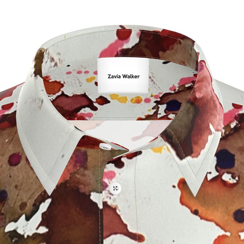 pink satin shirt