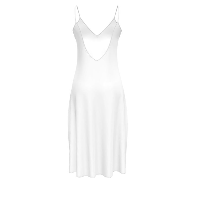 White midi dress soft fabric