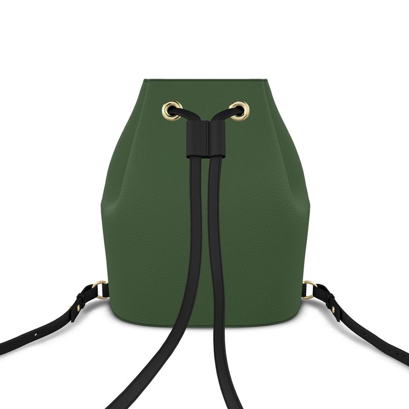 green bucket bag