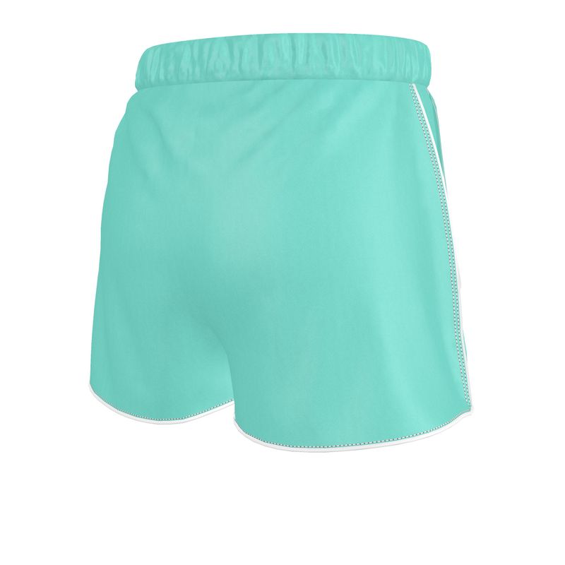 aqua silk shorts