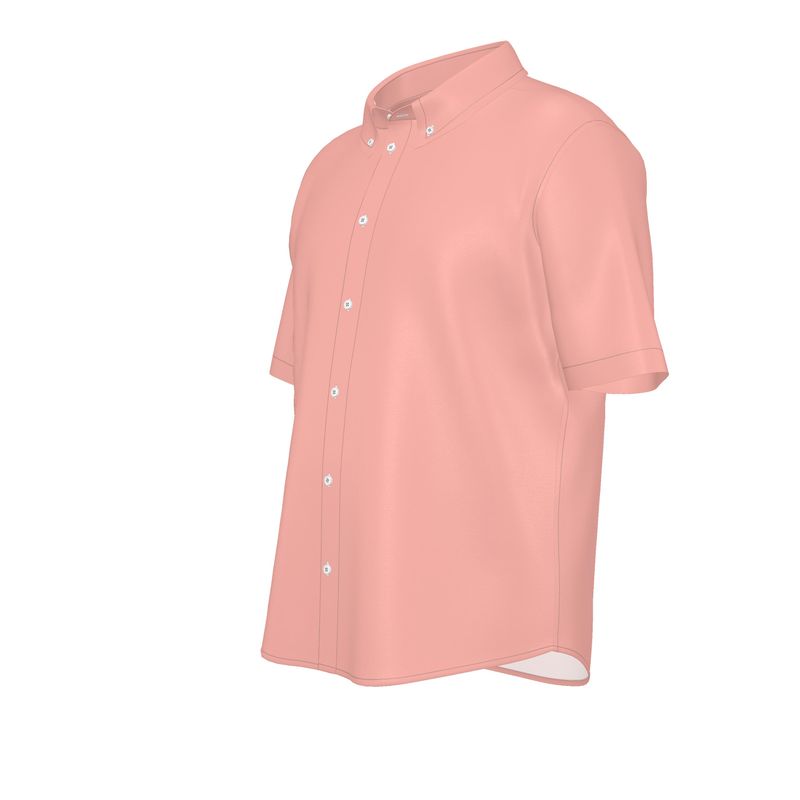 coral silk shirt