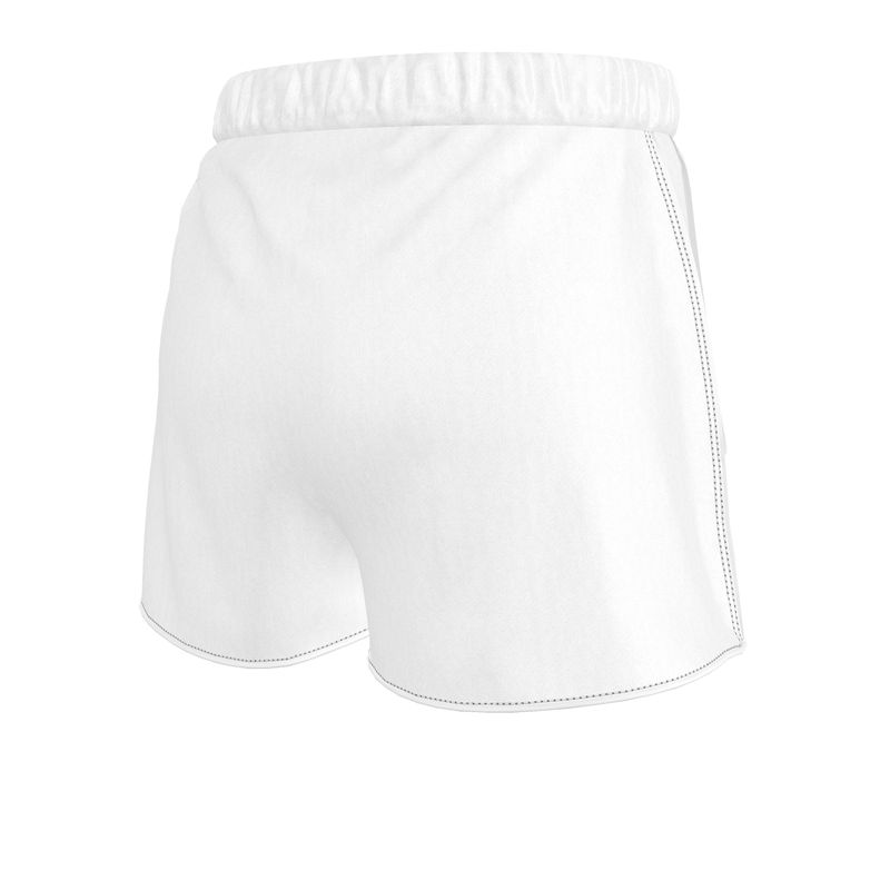 White silk shorts