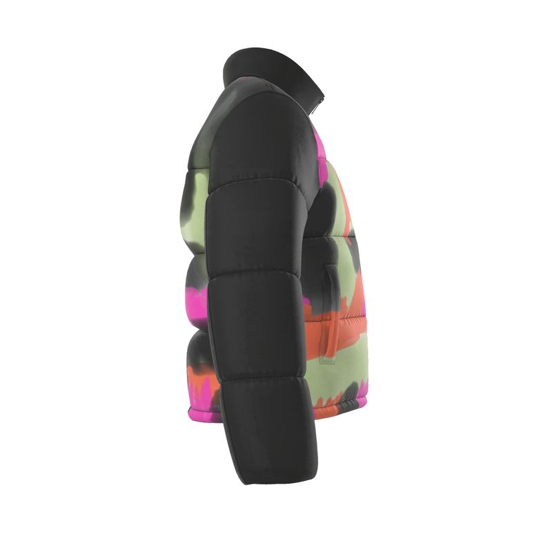 pop of color men's puffer