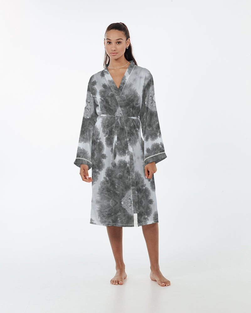 Winter Solstice Women's Satin Robe – Zavia Walker