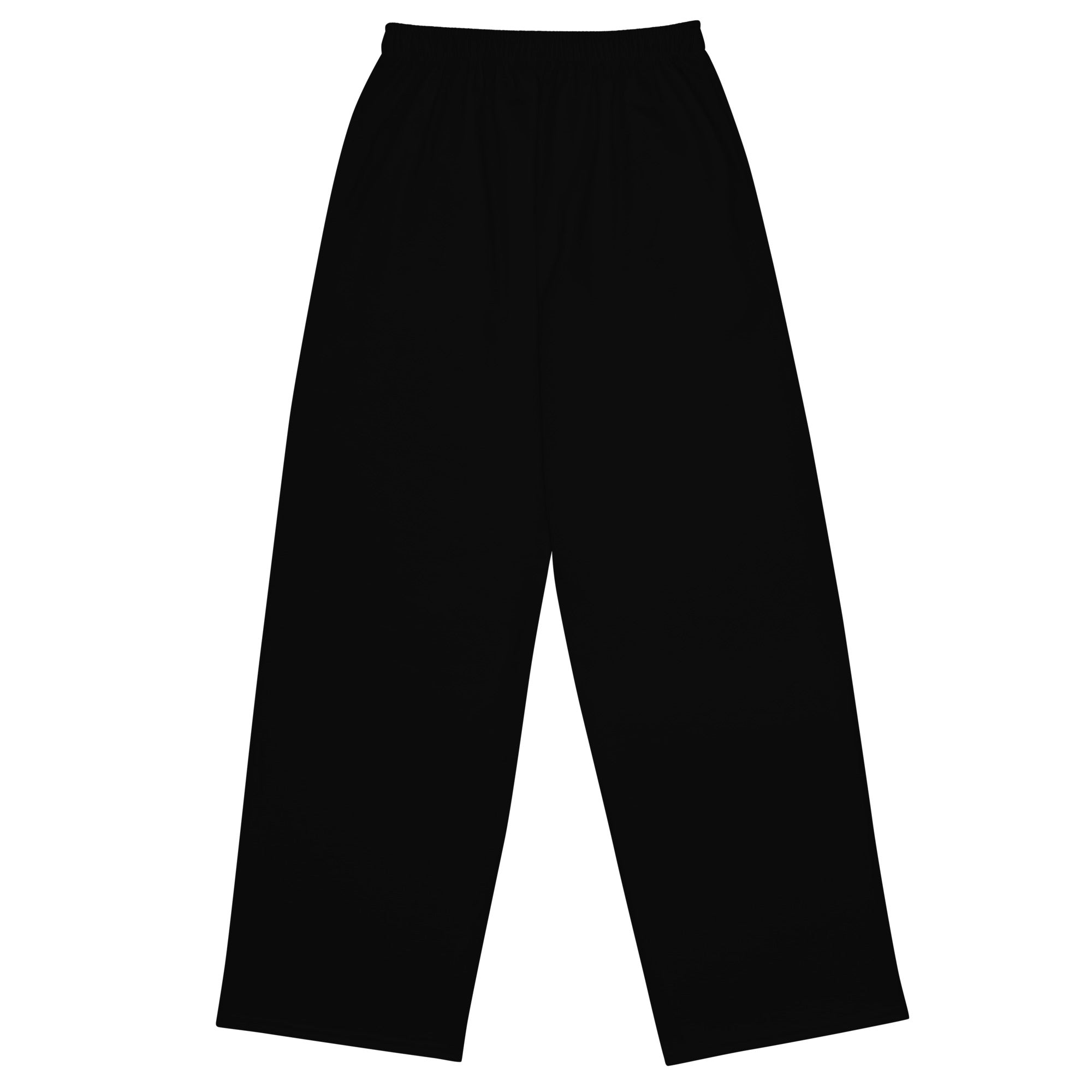 Black Unisex Wide-Leg Pants