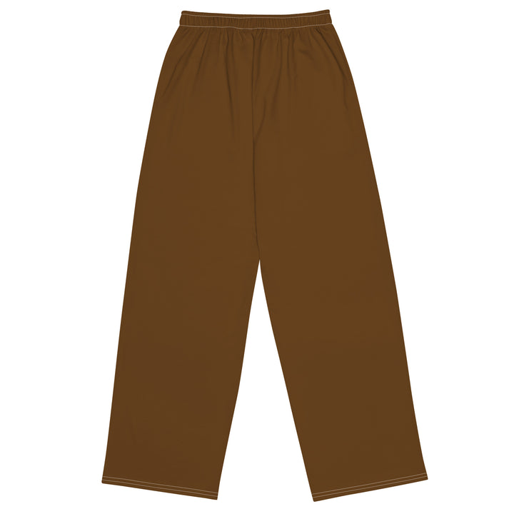 Brown Unisex Wide-Leg Pants