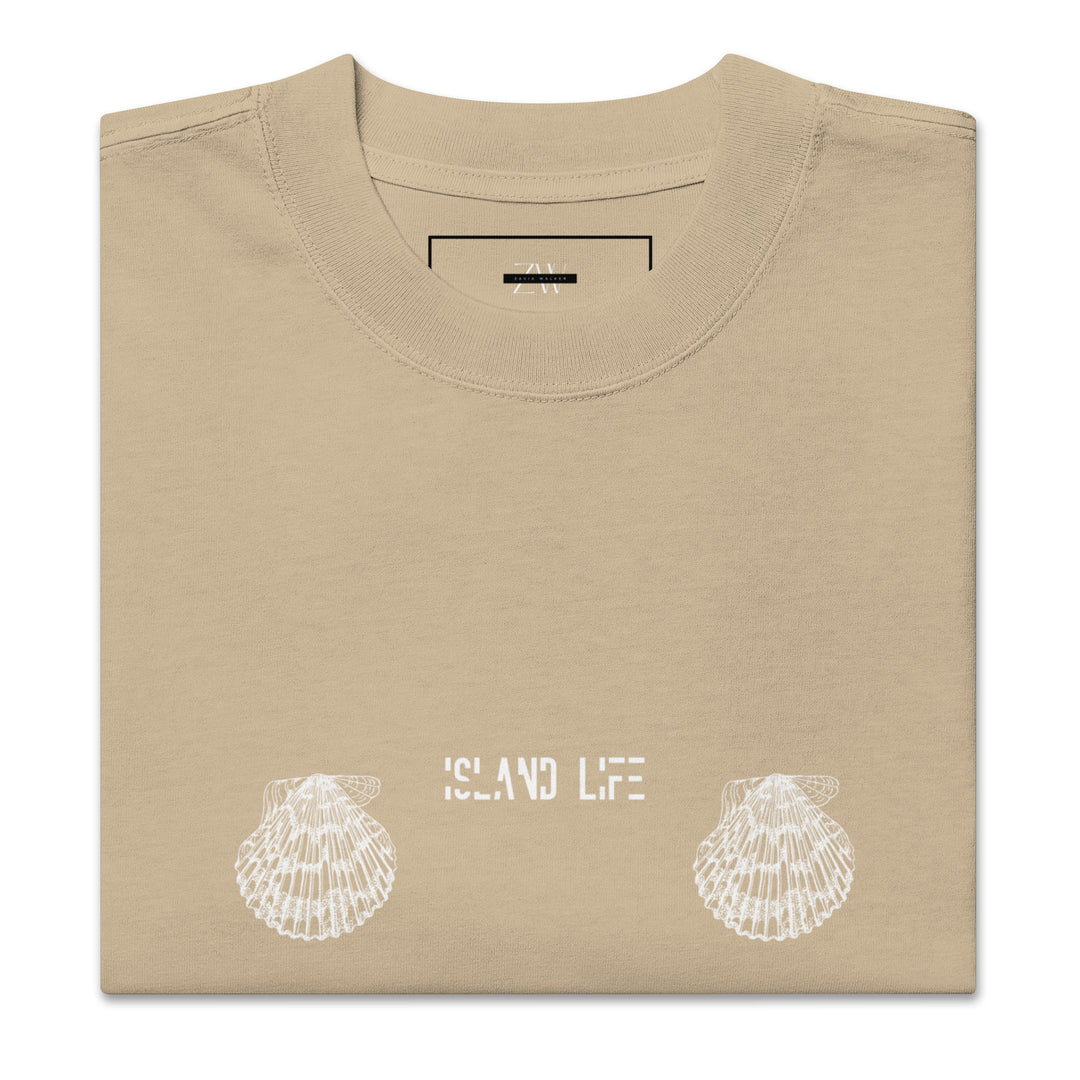 Zavia Walker Island Life Oversized Faded T-shirt