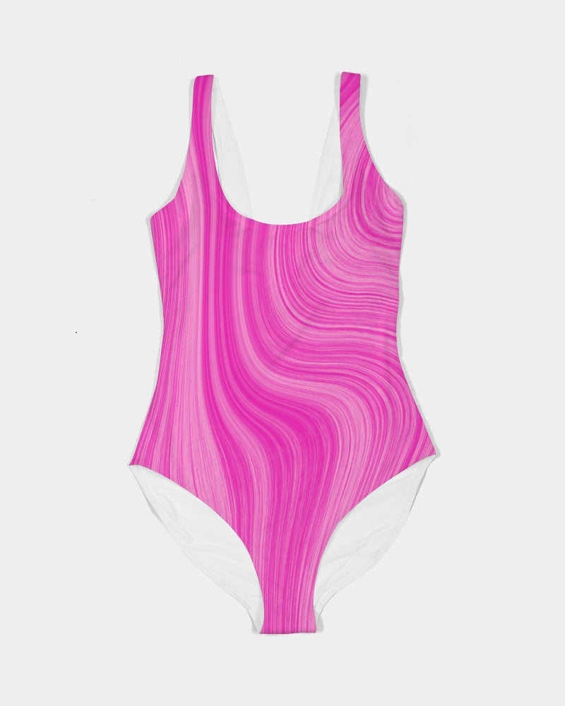 Pink Waves Women's One-Piece Swimsuit